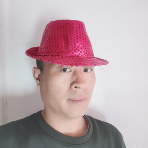 Chapeau de Fête ou Cosplay à Paillettes pour Artiste Hip-Hop sur Scène, Idée Cadeau pour Halloween, Noël, Remise des Diplômes, Nouvel An - Product Image 4