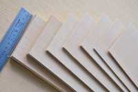 Plaques de bois de balsa naturel, plusieurs épaisseurs, planches de bois clair non finies pour le bricolage, la modélisation et la décoration de mini-jardins