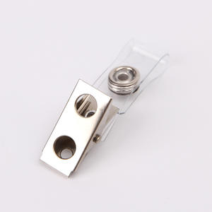 Étiquettes à bagages en métal transparentes en gros, 2 trous, 4 trous, double trou, clips pour cartes d'identité, étiquettes de nom, pinces pour étiquettes de marque - Product Image 4