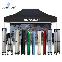 Tente pliante portable robuste et imperméable pour l'extérieur, personnalisable, pour stand alimentaire, événement commercial, ou marché pour vendeurs