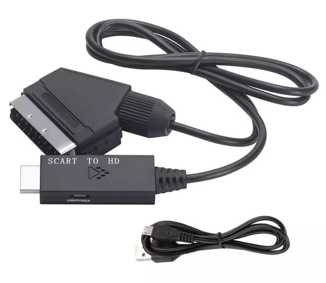 CE/RoHS Certified 1080p RGB to HDM1 PAL/NTSC Plug&Play SCART to HDMIConverter Bulk for PS2/PS3/Xbox/Wii/DVD
