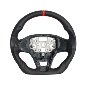 Volant en cuir complet OEM pour <span class=keywords><strong>Ford</strong></span> <span class=keywords><strong>Transit</strong></span> Tourneo <span class=keywords><strong>Custom</strong></span> 2017-2022 2020 Volant en cuir 2018 2019 2021 - Product Image 1