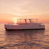 Katamaran à voile en aluminium de 38 pieds homologué CE, aménagement personnalisable pour la navigation en mer