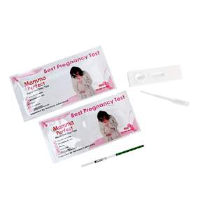 Test de grossesse rapide Mamma Perfect, bandelette et cassette HCG, pour femmes enceintes. - Product Image 1