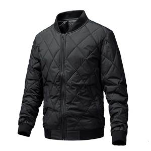 Chaqueta acolchada de diseño acolchado de diamante informal simple para hombre, abrigo de invierno clásico básico de alta calidad personalizado de fábrica <span class=keywords><strong>2023</strong></span> - Product Image 1