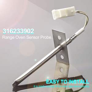 Sonda de sensor de temperatura de horno de acero inoxidable DR 316233902 316217008, 1 año de garantía, ecológica para Frigidaire <span class=keywords><strong>serie</strong></span> 790 - Product Image 3