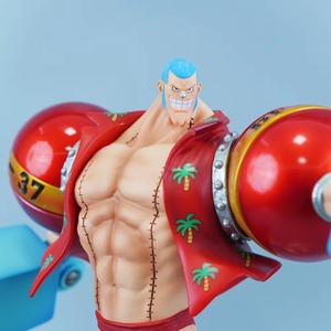 Figurines d'action en PVC <span class=keywords><strong>Luffy</strong></span> & Franky à double tête interchangeable, pose classique, jouet de dessin animé - Product Image 5