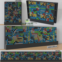 Salle de jeux sensorielle Montessori intérieure pour enfants et adultes, mur interactif géant et coloré avec panneau de claviers LED lumineux à pixels