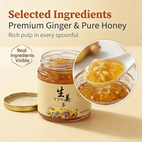 Pâte de thé au gingembre et au miel OEM 500g, confiture de fruits naturelle pour boissons chaudes, préparations froides, garniture pour toasts, usage familial en cuisine