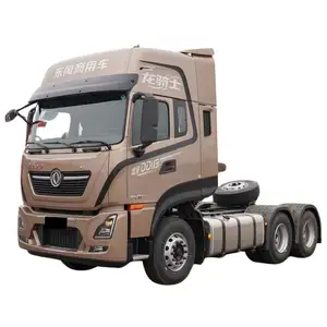 Dongfeng Commercial Vehicle's New Tianlong KL 6X4 LNG Tractor 520 HP Heavy Truck Left-Hand Efficient Logistic Wholesale Tractor