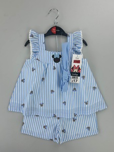 <span class=keywords><strong>Ensemble</strong></span> décontracté 3 pièces en soie de lait imprimé animalier George Woven <span class=keywords><strong>Minnie</strong></span> pour filles – Collection été - Product Image 3