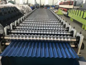 Full Automatic Corrugated Iron Sheet Roofing Tile Making Roll Forming Machine Metal Roof Panel Roofing Sheet Making Machine