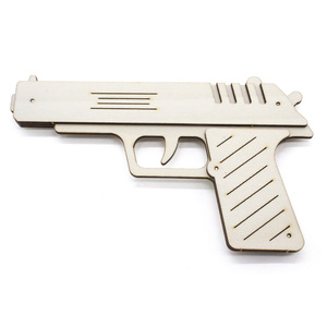 Modelo de pistola de madera para armar, kit de juguete educativo para niños, aprendizaje STEM, juguetes de ciencia e ingeniería, 7-9 años, operación manual - Product Image 4
