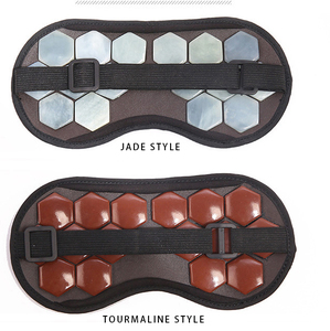 Fabrik Direkt vertrieb Erwärmung Luxus Ohren schützer Turmalin Jade Custom Satin Kühlung unter Heizung Seide Schlaf Augen maske - Product Image 1