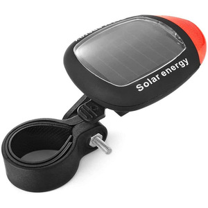 Solar Bicycle Rear <b>Light</b> 2LED Red <b>Flash</b> Waterproof Cycling Safety Tail <b>Light</b> - Product Image 3