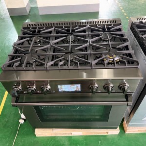 36 Inch 5.5 cu. ft. PVD Black Caoted Anti-Fingerprinted Electric <b>Stove</b> Oven, TFT Control Panel, Seamless Welded Oven Interior - Product Image 4
