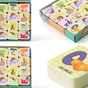Útiles Escolares al por Mayor, Borrador Rectangular Bonito con Letras para Niños, Juego de Borradores Grandes de TPR de Colores, Artículos de Papelería para Oficina - Product Image 5