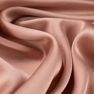 G16 High Quality 16MM Pure Natural Raw 100% Mulberry Silk Fabrics Solid Satin Manufacturer Cloth Material For Dresses