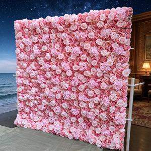 Panel de Flores Mixtas Estilo Boho, Excelente para Bodas Bohemias, Reuniones al Aire Libre en Jardines y Decoración de Porches - Product Image 5