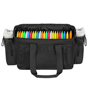 Sac de rangement pour disques de golf personnalisé de grande taille, nouveau design, 24+ disques, durable, grande capacité avec séparateurs et plusieurs poches latérales - Product Image 2