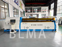 Machine à rouler les plaques CNC professionnelle à 4 rouleaux | Outil de cintrage de tôle d'acier doux de 8mm x 3200mm