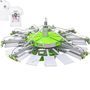 Máquina de Impresión Rotativa Automática para Camisetas y Gorras de Béisbol, Impresora de Placas Multicolor con Pantalla Tipo Octopus - Product Image 4