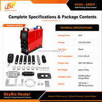 OkyRie – chauffage de voiture Diesel tout-en-un avec silencieux, 5kw, 12V, 24V, pour Bus, remorque, camping-Car, stationnement de véhicule Diesel