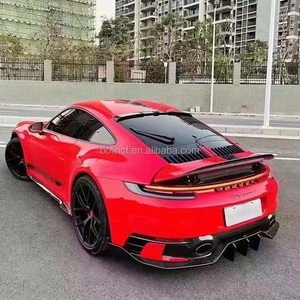 Parachoques delantero de fibra de carbono, difusor trasero, spoier, faldas laterales, kit de carrocería, kit de ajuste para Porsche 911 992, cola de pato - Product Image 6