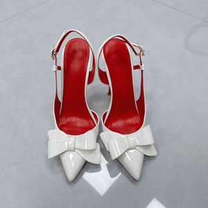 Sandales à talon rouge pour femme, pointure 33-46, chaussures à bout ouvert, nouvelle collection - Product Image 2