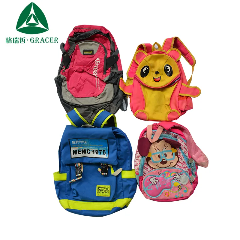 Thrift Apparel Branded Fabric Used Make Bags Used Travelling Bags Second Hand School Bags