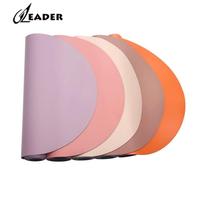Tapis de yoga en PU de forme arquée adapté à un usage domestique antidérapant, silencieux pour les exercices de fitness et de yoga