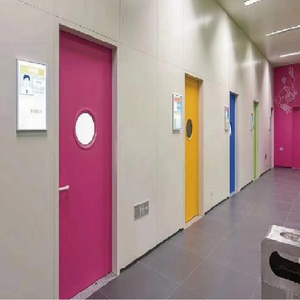 <span class=keywords><strong>Porte</strong></span> battante en acier pour salle <span class=keywords><strong>d</strong></span>'hôpital <span class=keywords><strong>à</strong></span> surface finie, portes <span class=keywords><strong>d</strong></span>'hôpital métalliques haute performance pour zone médicale - Product Image 2