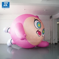 Sculpture gonflable géante personnalisée Personnage de dessin animé Ballon Sculpture en polyester