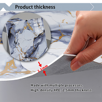 Papier peint auto-adhésif en PVC imperméable moderne 60*30cm, décollable et repositionnable, décoration intérieure pour cuisine, salon, chambre, hôtel, école