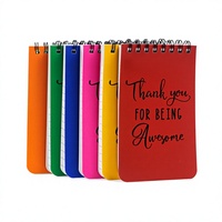 Carnet à spirales personnalisé A7 avec logo personnalisé, bloc-notes coloré, design personnalisé pour les fournitures scolaires et de bureau