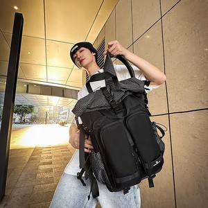 Sac à dos multi-poches imperméable pour étudiants, sacs d'école, sacs de transport, sacs de moto, sacs de casque de moto - Product Image 4