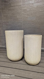 Jardinières en argile de fibre de haute qualité Pots de fleurs en gros prix usine <span class=keywords><strong>pour</strong></span> semer des plantes et la décoration de jardin - Product Image 4