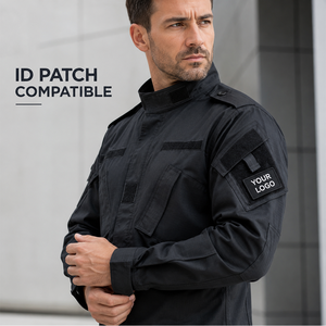 Ensemble d'uniformes de sécurité professionnels de couleur unie, noir, bleu marine, pour les environnements d'entraînement et de travail - Product Image 3