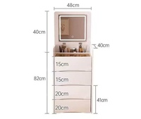 Coiffeuse minimaliste avec miroir et tiroirs pour le maquillage, peu encombrant, bon marché, vente en gros en usine