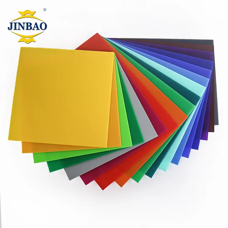 JINBAO新素材100% virgilpmmaカラーアクリル4X8シート透明PMMAプラスチックパネル