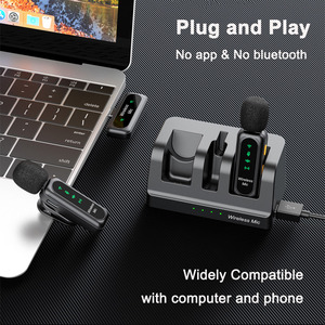 Micro không dây đeo cài áo điện thoại di động độ nhạy cao, có chức năng khử tiếng ồn, dùng cho podcast - Product Image 3