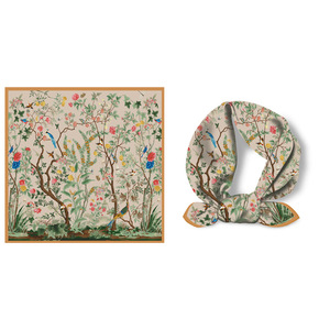 Sciarpe quadrate di seta di Design personalizzato con stampa di alta qualità da <span class=keywords><strong>donna</strong></span> con prezzo di fabbrica sciarpa di raso di lusso da <span class=keywords><strong>donna</strong></span> - Product Image 2