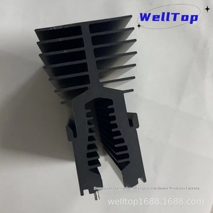Dissipateur thermique en aluminium CNC personnalisé, alliage 6063 T6, profil extrudé en aluminium anodisé pour dissipateurs thermiques en aluminium - Product Image 4