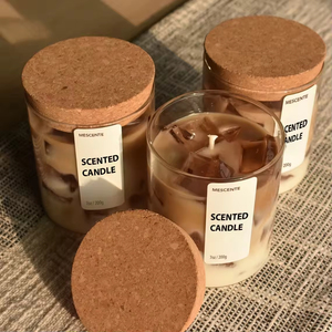 Velas Aromáticas de Cera de Soya con Etiquetas Personalizadas, Tapa de Madera, Frasco de Vidrio, Decoración para el Hogar, Regalo para el Día de la Madre, Cumpleaños - Product Image 3