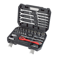 Fourniture d'usine : Coffret d'outils de réparation automobile pratique de 180 pièces, jeu de douilles en acier CRV durable, outils à main avec mallette rigide pour la maison et la machinerie