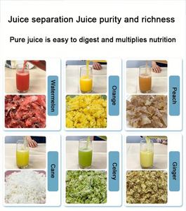 Extracteur de jus professionnel électrique à froid pour agrumes et mûres, en acier inoxydable, à mastication lente, avec fonction mixeur - Product Image 6