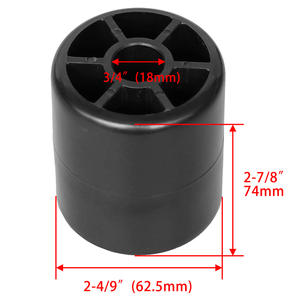 Rueda de Repuesto para Cortacésped M113955 de 3/4 Pulgadas (18 mm) Negra, Accesorio para Herramientas de Jardín - Product Image 1
