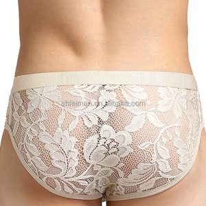 กางเกงในลูกไม้เอวต่ำของผู้ชายกางเกงในตาข่ายโปร่งใสระบายอากาศได้ดี - Product Image 2