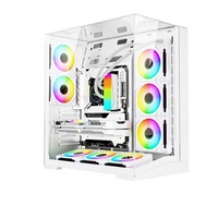 Steel Mid-tower Vertical ATX Sea View Room Game Case Desktop Computer Host Panoramic Sunroof Side 240 Water Cooling