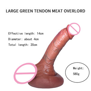 Echthaut künstlicher Penis großer <span class=keywords><strong>Dildo</strong></span> riesiger Silikon-<span class=keywords><strong>Dildo</strong></span> mit starker saugglocke - Product Image 4